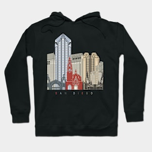 San Diego skyline poster Hoodie